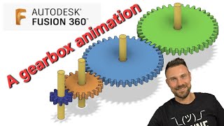 Fusion 360  How to create a gearbox animation Lets get designing [upl. by Brandy]