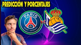 PSG vs Real Sociedad  PREDICCIÓN  PORCENTAJES [upl. by Negyam]