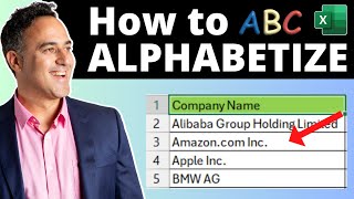 How to Alphabetize in Microsoft Excel [upl. by Zoba]