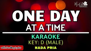 One Day at a Time  Male Karaoke  Christian karaoke songs with lyrics [upl. by Mutz722]