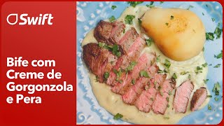 BIFE COM CREME DE GORGONZOLA E PÊRA  Swift [upl. by Iiette414]