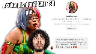 WWEs Asuka CATFISH  Worst Scam Messages 7 [upl. by Arotak]