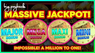 MASSIVE Million to One JACKPOT All Aboard Slots UNICORN BONUS [upl. by Iaw293]