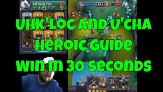 Uhkloc and Ucha Heroic Easy Win  Red Level Warcraft Rumble Guide [upl. by Launcelot719]