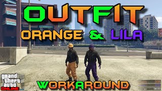 GTA 5 Outfit Glitch⚡WorkAround⚡Kugelsicheren Helm und Joggers in Orange und Lila bekommen⚡PS4PS5 [upl. by Rickert]