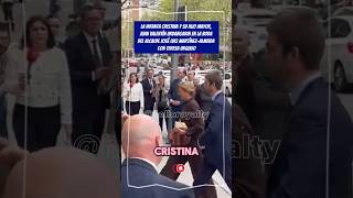 La Infanta Cristina y su hijo Juan Urdangarin en la Boda Almeida infantacristina almeida [upl. by Alliw932]