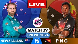 🔴 Live NZ vs PNG T20 World Cup Live match score  New Zealand vs Papua New Guinea  Live world cup [upl. by Eislel6]