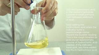 Edexcel Core Practical 91 GCSE C59C Acid alkali titration using burette pipette amp an indicator [upl. by Festus]