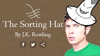 THE SORTNG HAT QUIZ  by JK Rowling [upl. by Retxab]