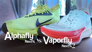 Alphafly Next vs Vaporfly Next2  ถ้าต้องเลือก คู่ไหนดี ที่เหมาะกับเรา [upl. by Layap]