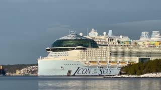 ICON OF THE SEAS  The Worlds BIGGEST cruise ship departing Meyer Turku shipyard 29112023 [upl. by Emeric]