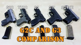 Taurus G2C G3 TH9C Glock 19 Smith amp Wesson SD9VE Comparison 👍🧡💥🔫 JamesBondJB007 taurusfirearms [upl. by Mae]