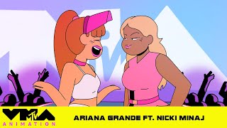 Ariana Grande amp Nicki Minaj Rock “Side to Side” In Their 2016 VMAs Performance Animation  MTV [upl. by Kim814]