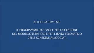 Gestione Alloggiati Strutture Ricettive  Istat amp Questura [upl. by Sanford741]