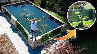 Worlds COOLEST KOI FISH POND  here’s is what Happend [upl. by Inahet]