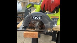 Can this cheap 5inch Ryobi circular saw cut a 2x4 [upl. by Barbi]