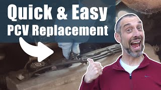 PCV Valve Replacement  Quick and Easy  Hose and Grommet [upl. by Haldeman]