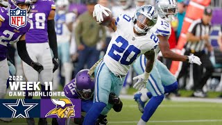 Dallas Cowboys vs Minnesota Vikings  2022 Week 11 Game Highlights [upl. by Elonore71]