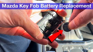 How to replace Mazda Key Fob Battery  Mazda CX5 2021 [upl. by Ekalb]