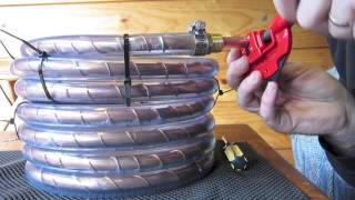 Counterflow wort chiller build and test [upl. by Gregrory]