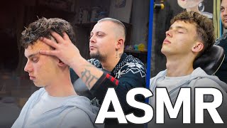 ASMR  Amazing Barber Treatment and ASMR Head Massage For Sleep Relief [upl. by Airetnahs]