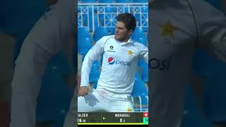 Watch Shaheen Afridi Bowling  Takes 4 Wickets PAKvAUS SportsCentral Shorts PCB MM2K [upl. by Cressida197]