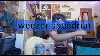 Weezer Riff Speedrun World Record [upl. by Natsreik40]