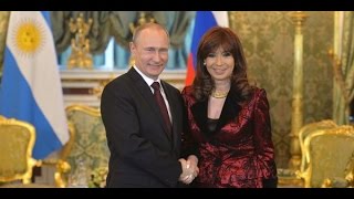 Bilateral con Vladimir Putin y firma de acuerdos Argentina  Rusia [upl. by Adamec442]