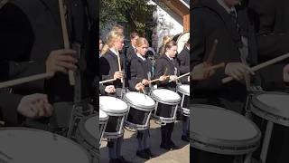 Gordonstoun drumcorps Fanfare drumming display at the 2024 braemargathering in Scotland shorts [upl. by Anizor]