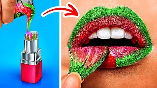 COOL GIRLY AND BEAUTY HACKS Cool Hair Hacks and Makeup IdeasFrom Nerd to Popular by 123 GOSeries [upl. by Novla]