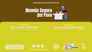 PODCAST  MEInforma Manejo Seguro del Pavo [upl. by Ann]