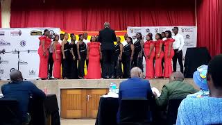 🎵ELANGENI TVET COLLEGE CHOIR🎼  ✨PEMBELANI✨  🎶COSACSA 2024🎶  CONDUCTED BY MR HS MBONAMBI👌 [upl. by Alasdair920]