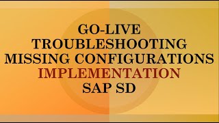 sap implementation troubleshooting  sap implementation errors  sap project tickets  sap support [upl. by Bram839]