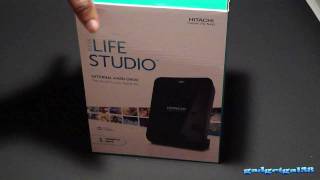 Desk Life Studio External Hard Drive by Hitachi Unboxing [upl. by Cayser303]