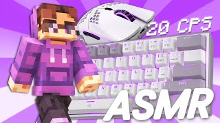 Thocky Keyboard  Mouse Sounds ASMR HANDCAM  Hypixel Bedwars [upl. by Ynohtnad]