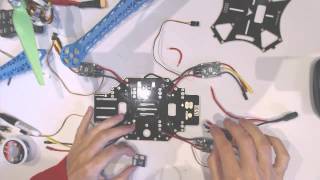 Guide on how to build a drone setup installation of components quad copter s500 frame part 3 [upl. by Biernat]