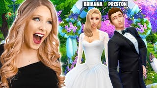 Im Getting Married to PrestonPlayz Real Sims 4 Wedding [upl. by Marston361]