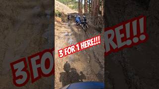 3 for 1 as the CRF300 Rally rips through the trail ride adv burts ride bike fun dirt honda [upl. by Arracahs]