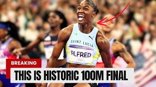 What Julien Alfred JUST DID We’ve NEVER SEEN Something Like It  Women’s 100m Finals  Paris 2024 [upl. by Rebhun]