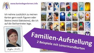 Familienaufstellung mit Karten  2 Beispiele mit Stellvertreter Personen [upl. by Wilsey760]