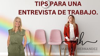 Tips para una entrevista de trabajo [upl. by Dorena]