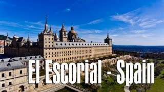 Palacio Real de San Lorenzo de El Escorial  Aerial view of The Real Monasterio de El Escorial [upl. by Aileahcim631]