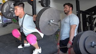 Deadlifts at Bart Kwans home gym  Lifting Seminar [upl. by Frank]