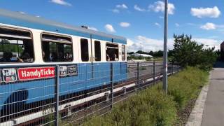 MVG UBahn Züge nahe dem UBahnhof Fröttmaning MVG Baureihe A B C [upl. by Sezen]