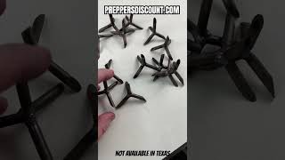 LIMITED RELEASE World War Military Style Caltrops Prepper Most Effective Perimeter Defense [upl. by Vlada470]