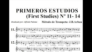 Primeros Estudios de Trompeta First Studies Lección Nº11121314 Método Arban´s [upl. by Jimmy]