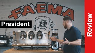 Review NEW Faema President 2021  Best Commercial Espresso Machines [upl. by Jordana]