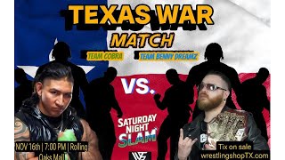 Benny Dreamz WSP “Texas War Match” Promo [upl. by Gapin215]