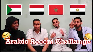 ARABIC ACCENTDIALECT CHALLENGE  Palestine Egypt Yemeni Morocco  تحدي اللهجات اللغة العربية [upl. by Ykcir]