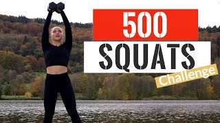 Intense 500 Squats Challenge  Sculpt Your Lower Body and Boost Strength [upl. by Moureaux]